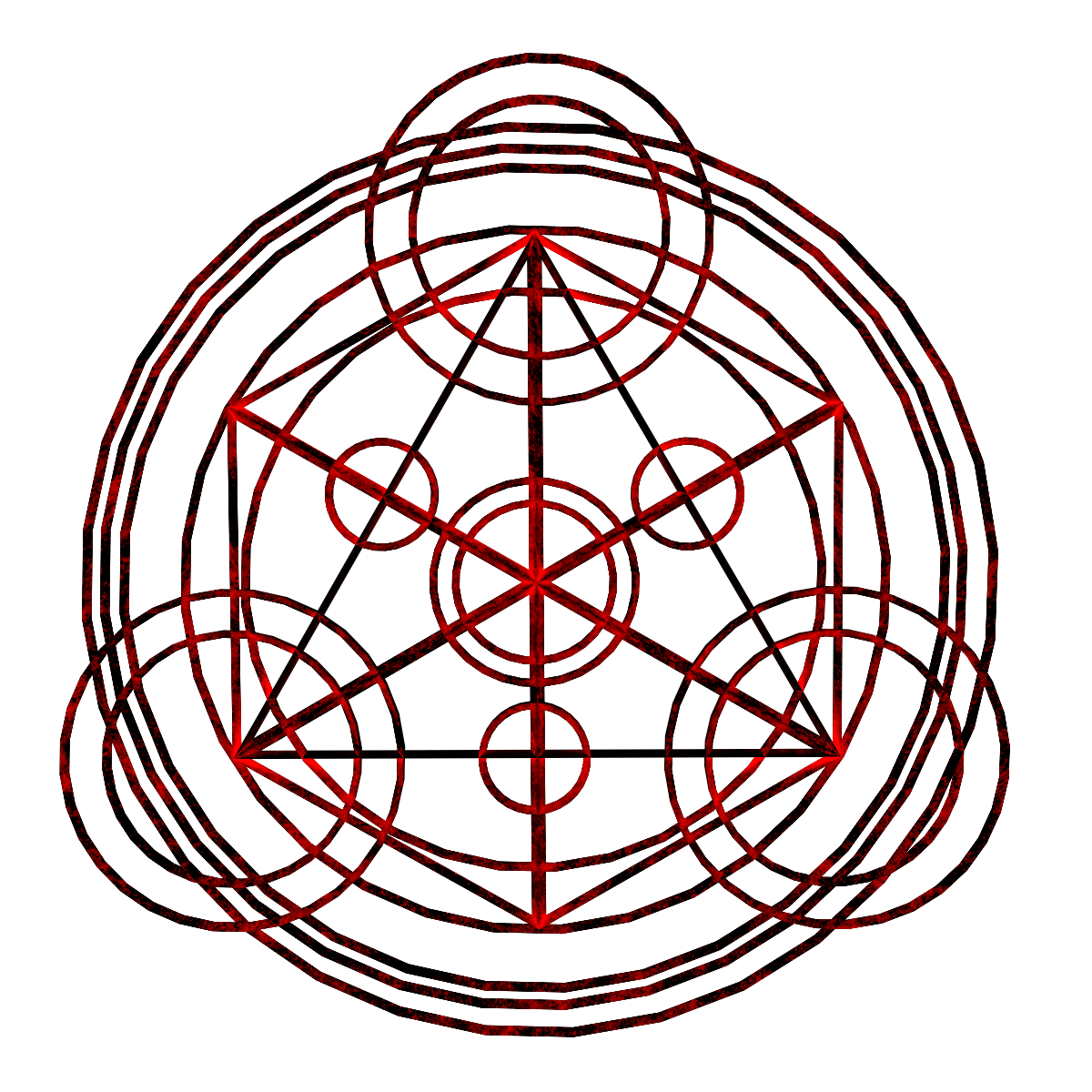 3D model of a transmutation circle.